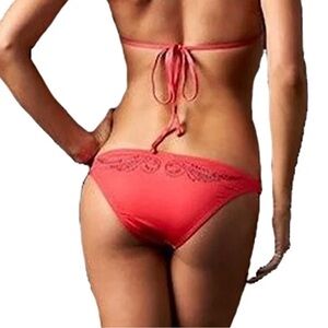 NWOT Sinful By Affliction Palm Springs Pyramid Bottom XS - S Red Rhinestones‎